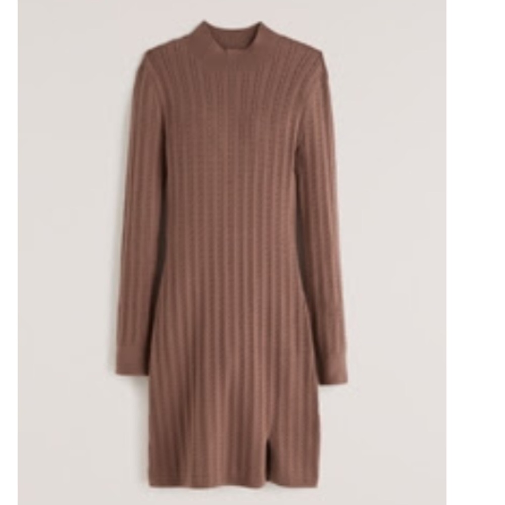 Abercrombie Mock Neck Mini Sweater Dress